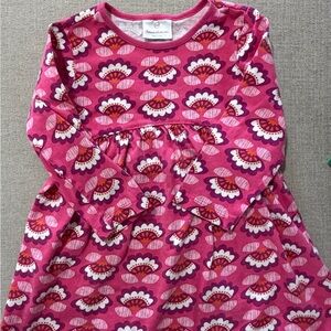 Hanna Andersson Pink Floral Print Long Sleeve Dress